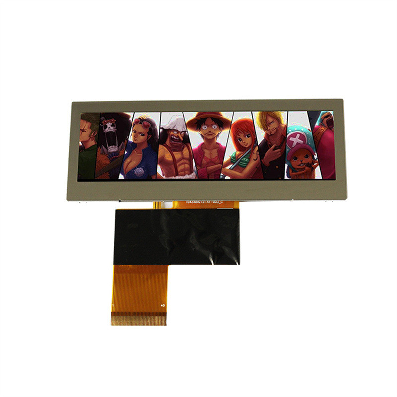 3.9 Inch bar type TFT Display , 480x128 Resolution , 24 bit RGB Interface ,760c/d