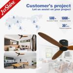 Commercial European Style Electric Ceiling Fan with Remote Control 1stshine Boom