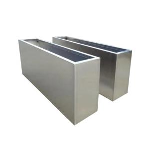 Quality Customized stainless steel rectangle flower planters wholesale
