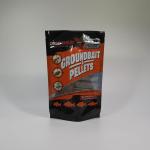 Moisture Proof Flexible 11 Inch Black Stand Up Pouch With Window