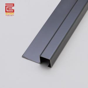 Quality Black Square 12mm Stainless Steel Tile Trim Smart Wall Tiles Edge Trim Home Base wholesale