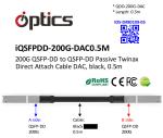 QSFPDD-200G-DAC0.5M 200G QSFPDD to QSFPDD DAC(Direct Attach Cable) Cables