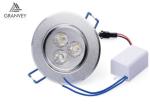 Small Size Round LED Recessed Ceiling Lights Fittings 3 Watt Epistar Chip With