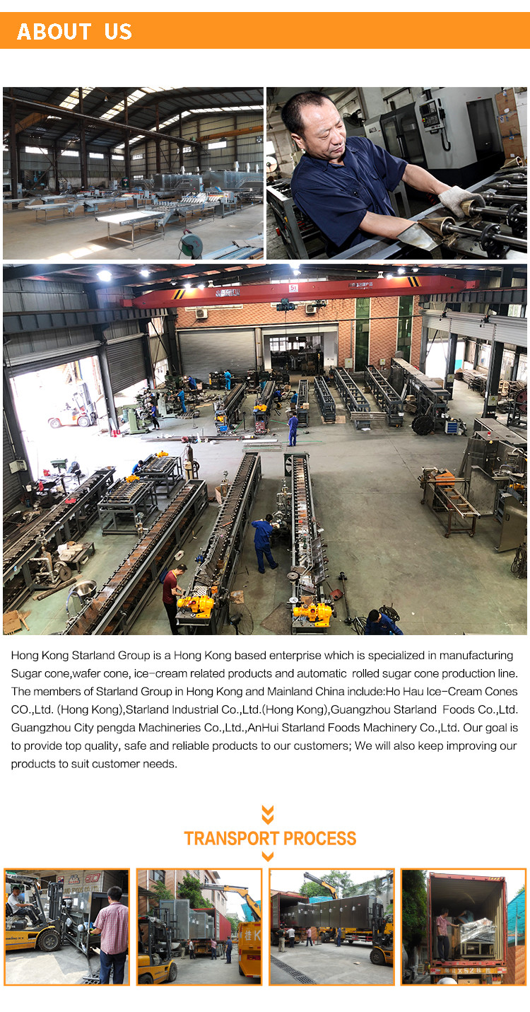 Automatic Sugar Cone Production Line 28 Mold With 2 Cavity Chip Cone Machine