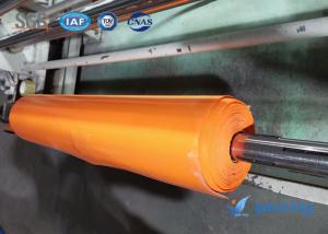 Quality Fireproof 0.8mm Orange Silicone Coated Fiberglass Aging Resistance For Subway wholesale
