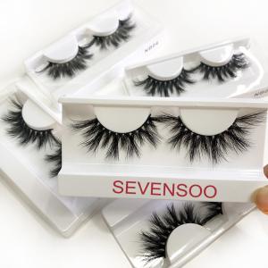 Quality Soft Handmade False Eyelashes , 25mm 3d Mink Fur Eyelashes Vendors wholesale