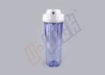 White PP Cap Clear Water Filter Housing / PVC Water Filter Housing NSF
