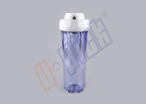 Quality White PP Cap Clear Water Filter Housing / PVC Water Filter Housing NSF Certification wholesale