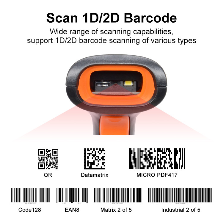 USB 2d Imager Sensor Qr Code Barcode Scanner With USB PS2 640*480
