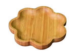 Quality Three Dimensional Homemade Wooden Gifts Bamboo Petals For Fruit / Bread Plate wholesale