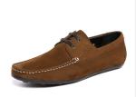 Fashion Flats British Mens Leather Loafers Luxury Brand Handmade Suede Shoes