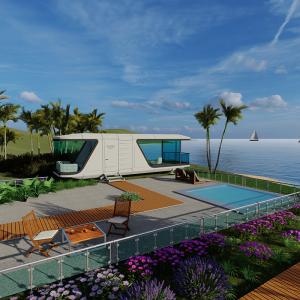 Quality 2025 New Space Cabin House Detachable Prefabricated Space Cabin B7 Cabin With Balcony Luxury Villa wholesale