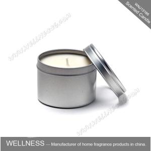 Quality Classic Beautiful Smelling Scented Tin Candles Colorful Label For Christmas Gift wholesale