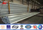Water Proof Welded Galvanized Steel Pole For Electrical Distribution Line