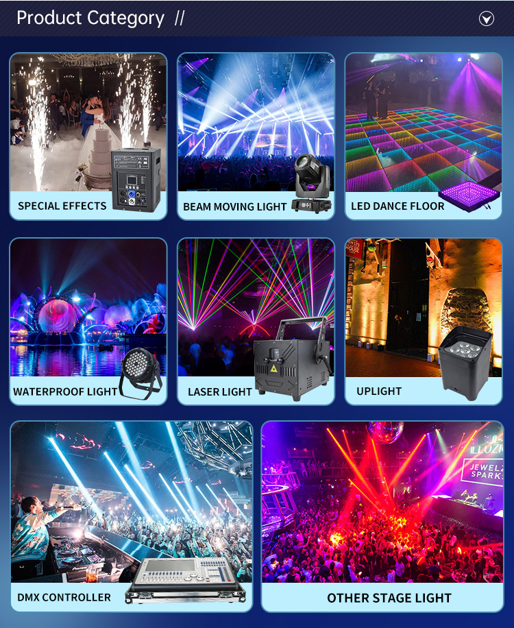 95 CRI 300W RGBW DMX512 LED Moving Head Face Lights for Disco Party Club Bar DJ Show Stage Lighting