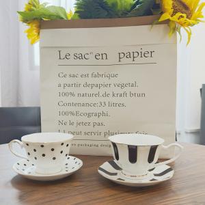 Quality Stylish 180 Ml Light Luxury Ceramic Tea Cup And Saucer Set For European Style wholesale