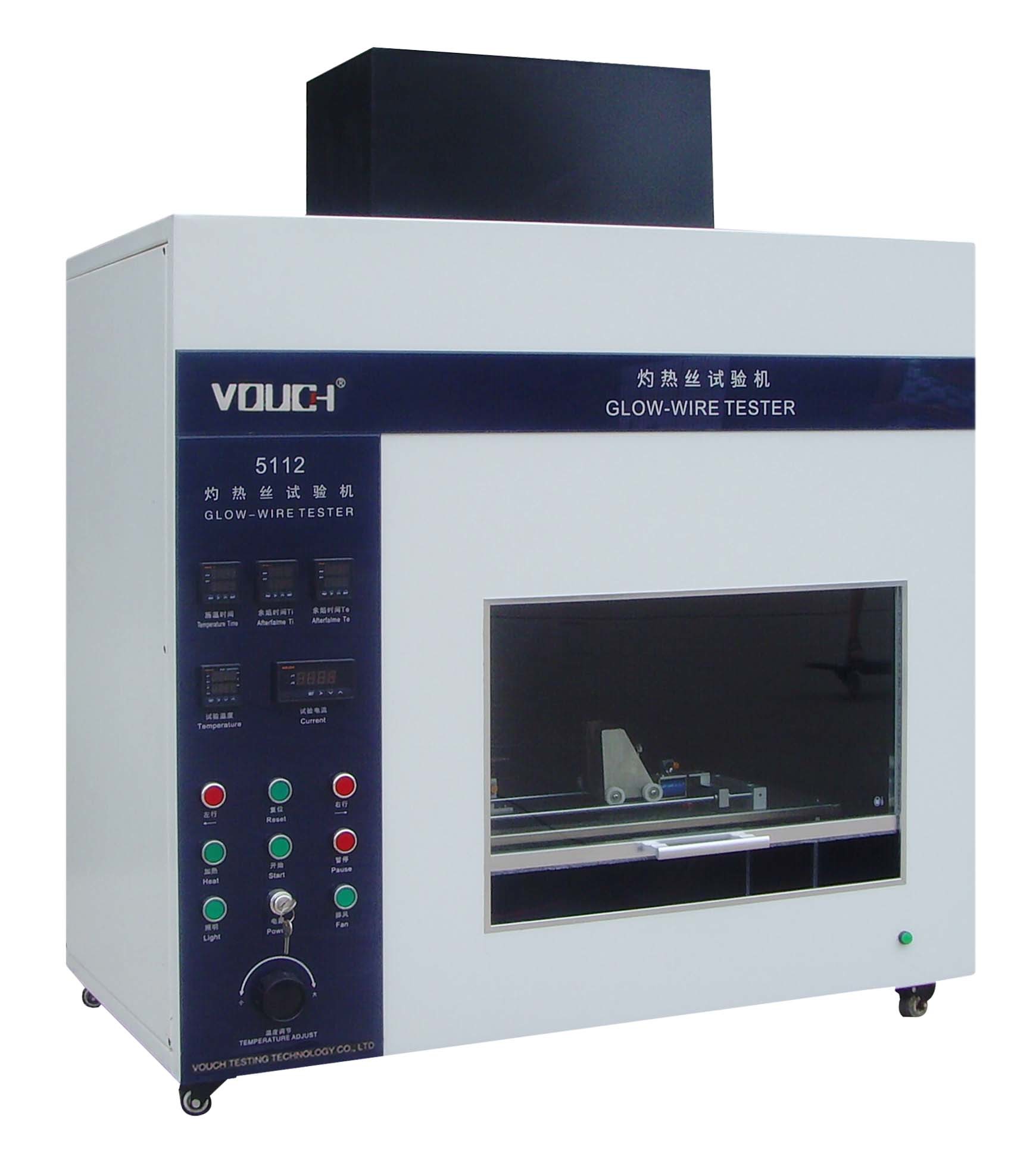 Lcd Display Hazard Glow Wire Test Apparatus Plastic Material Burning Test Standard GB516