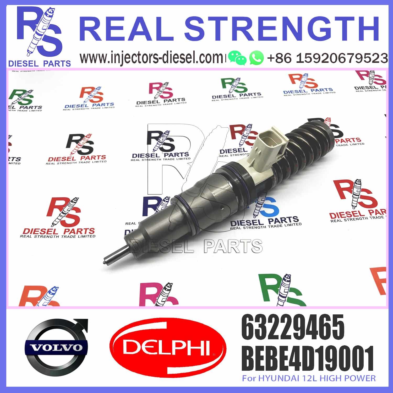 New Diesel Fuel Injector 33800-82000 BEBE4D19001 63229465 For HYUNDAI 12L 33800-82000