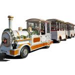 16 Persons Tourist Train Rides Mini Express Trackless Train 18km/H Steering