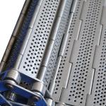 Corrosion Proof Stainless Steel Punch Plate Converyoe Belt For Cheese Production