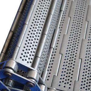 Quality Corrosion Proof Stainless Steel Punch Plate Converyoe Belt For Cheese Production wholesale