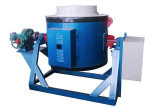 Quality Metal Crucible Melting Furnace , High Temperature 200kg Electric Crucible Furnace wholesale