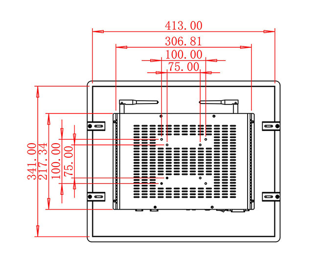 19-Inch Panel-Mount Linux Touch Screen for Medical Diagnostics and Access Control Systems