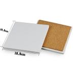 White Sublimation Coaster Blanks Square Ceramic Coaster For Sublimation Photo