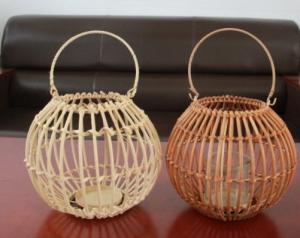 Quality Hot Sale Led Lantern Indoor And Outdoor Decoration Natural Handmade Rattan Weave Candle Holder wholesale