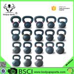 Powder Painted Fitness Equipment Kettlebells With KG LB Marking Cast Iron