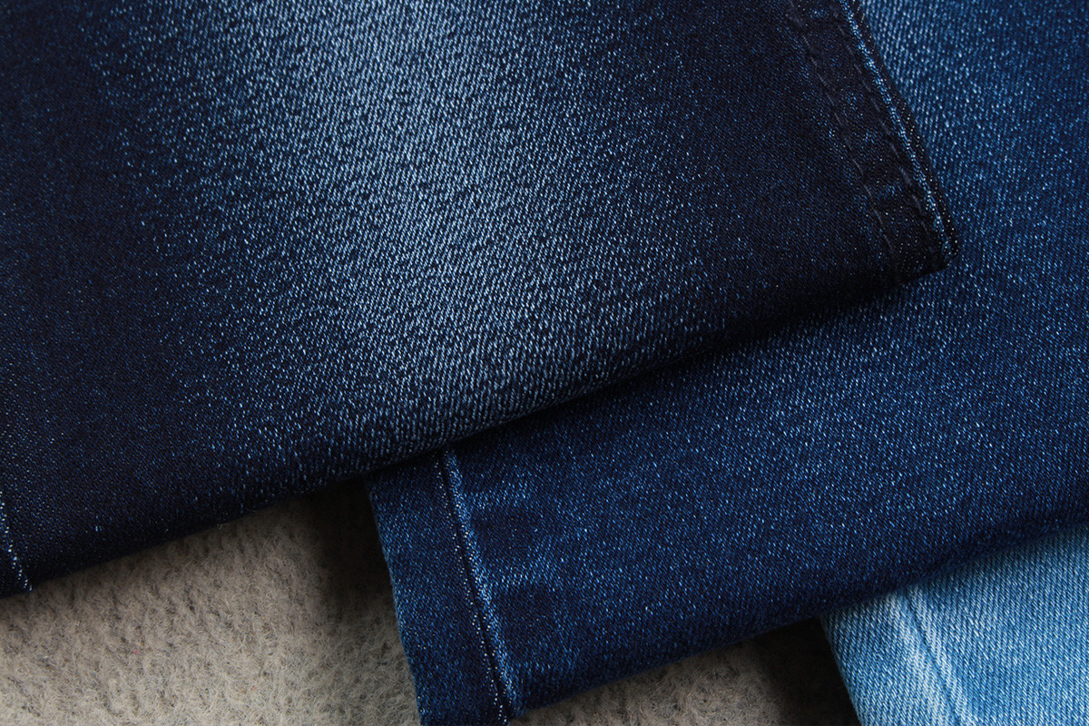 10.3 Oz High Stretch Jeans Denim Fabric For Man Woman Power 58/59" Warp Slub Style
