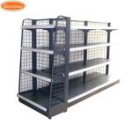 Customized Retail Display Racks Label Gondola Shelving Supermarket Beauty Supply