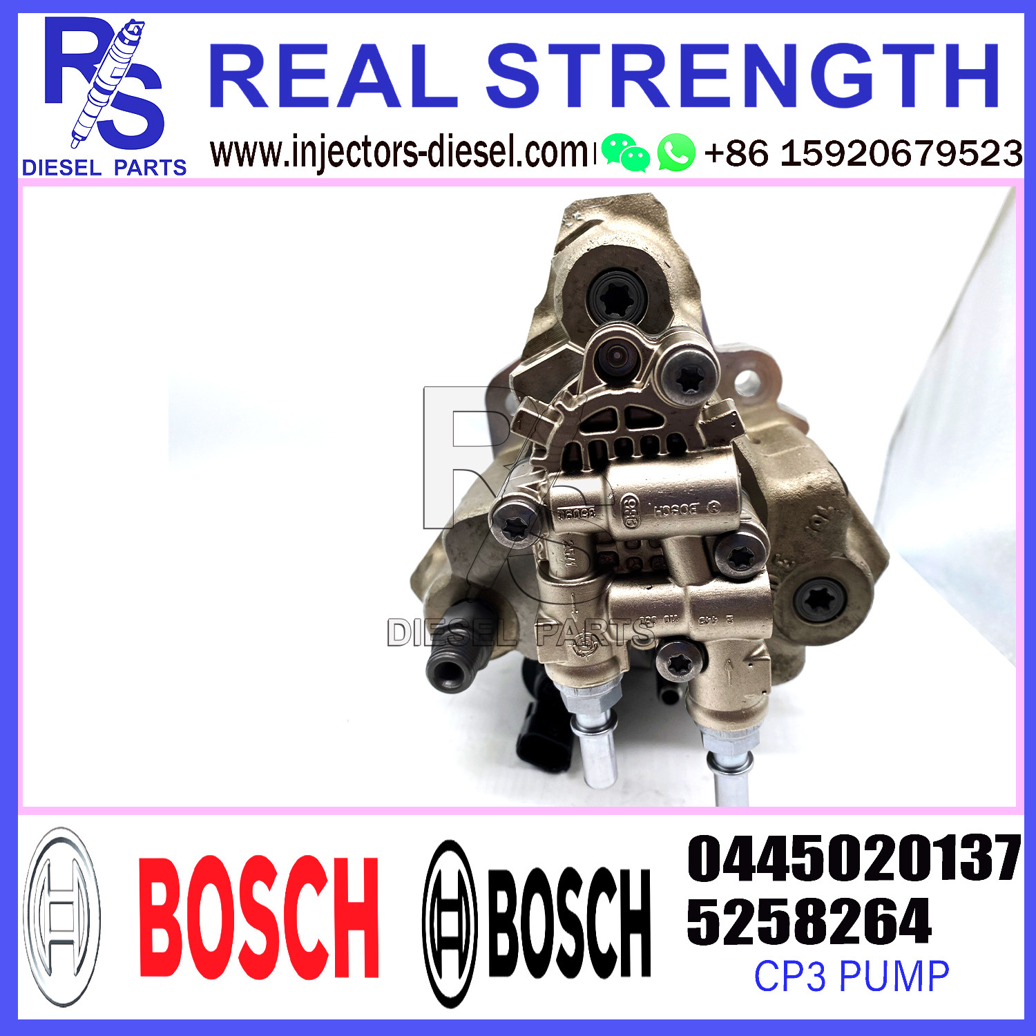 Diesel Engine Parts High Pressure Fuel Injection Pump 5258264/0445020137/4983836