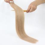 20 inches Silky Straight Double Drawn Brazilian Virgin Hair Tape in Hair