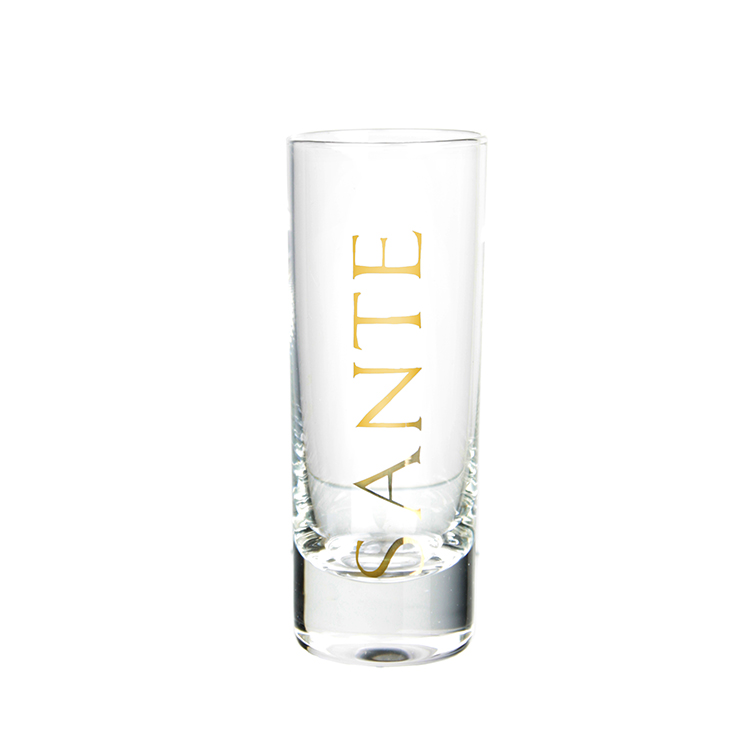 Wholesale Factory Price 60ml Transparent Shot Glass With Decoration