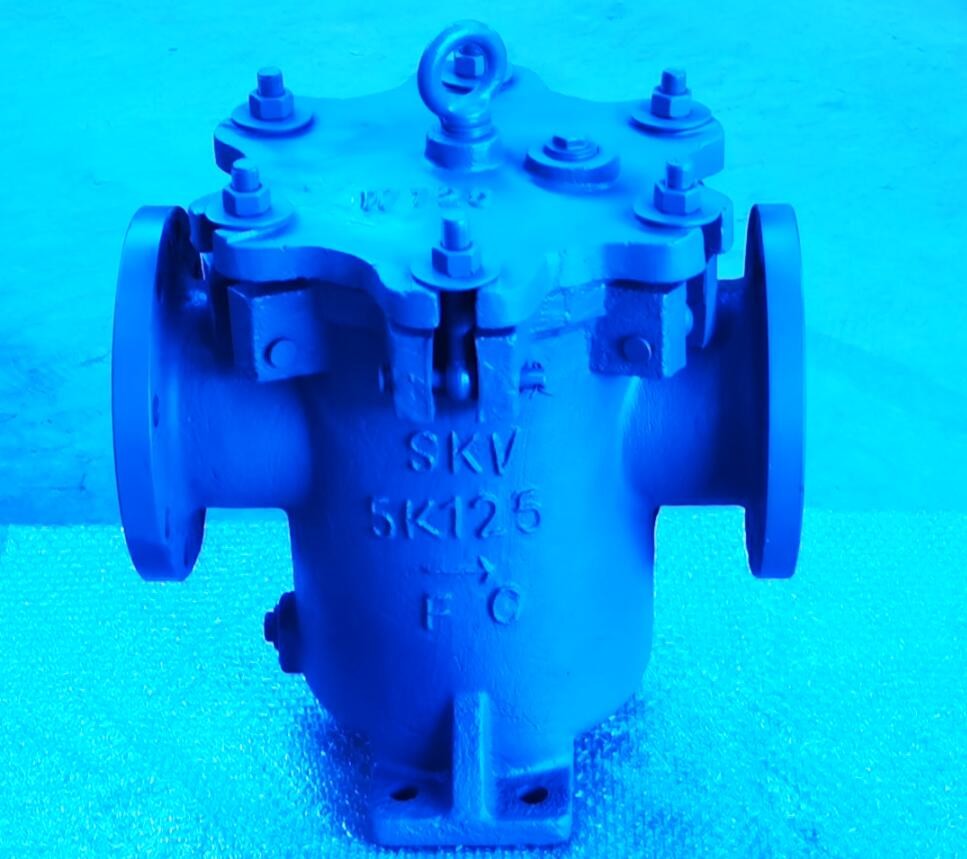 Right Angle Sea Water Filter / Right Angle Suction Sea Water Filter For Fresh Water Pump Inlet JIS 5K-125A LB-TYPE