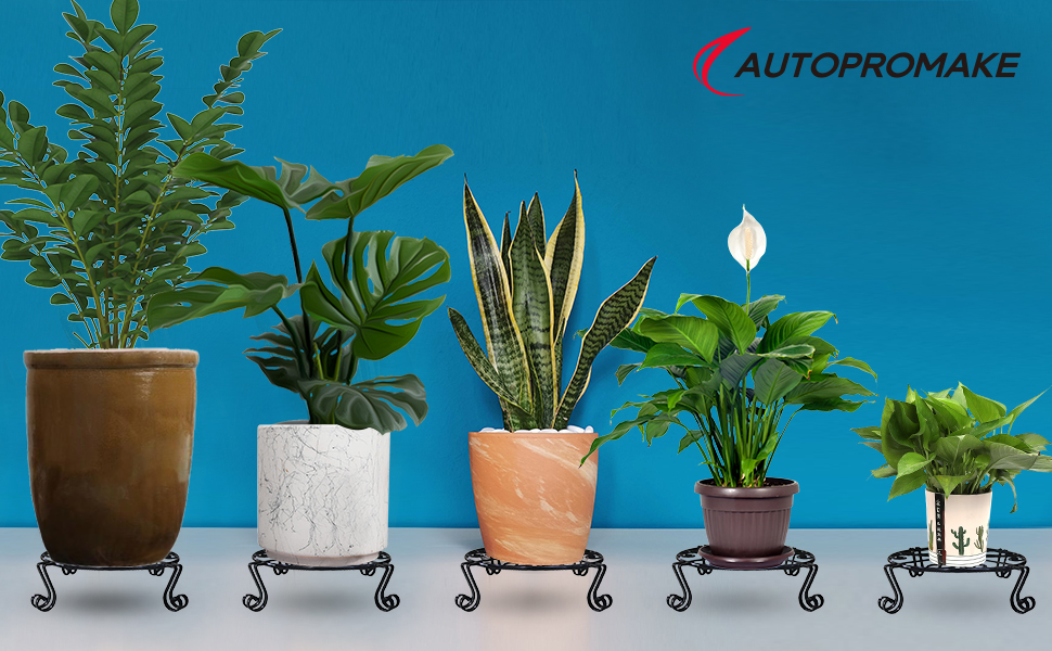 Steel Rustproof Iron Plant Stand for Flower Pot Heavy Duty Potted Holder Indoor Outdoor Decoration