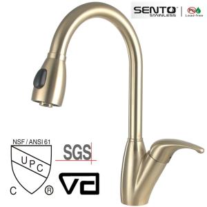 Quality Gold Colour cupc kitchen faucet with PVD wholesale