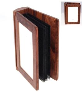Quality 4&quot;x6&quot; Walnut wood Photo Album wholesale