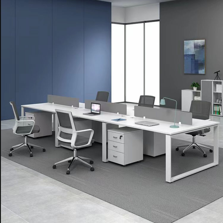 Waterproof Office Workspace Desk Stain Resistant White With PVC Edging