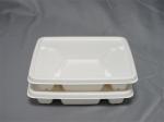 4 Compartment Biodegradable Sugarcane Plates