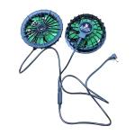 PSE certificate Jacket Cooling Fan Green Blade 7.4V Cooling Vest Fan