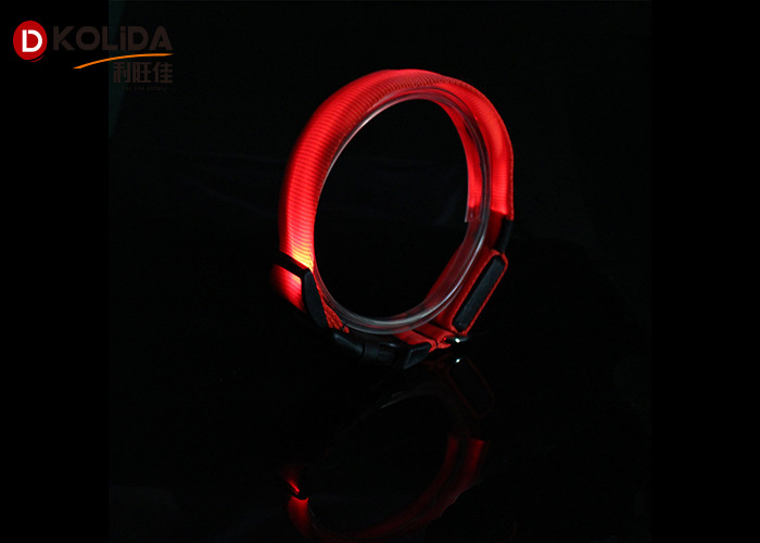 Stylish Pet Cat Dog Glow LED Collar Flashing Light Up Nylon Night Safety Collars