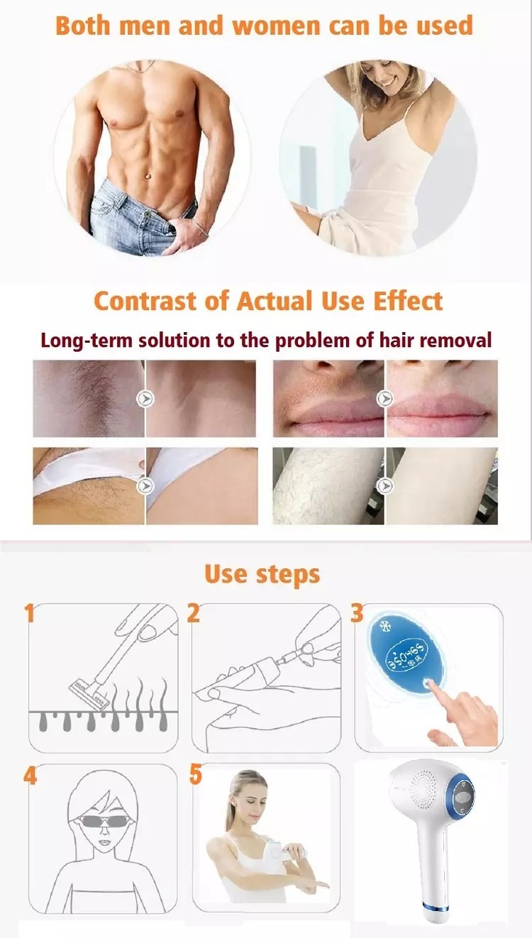 110V 3.6cm2 1200nm ICE Cool IPL Hair Removal Device