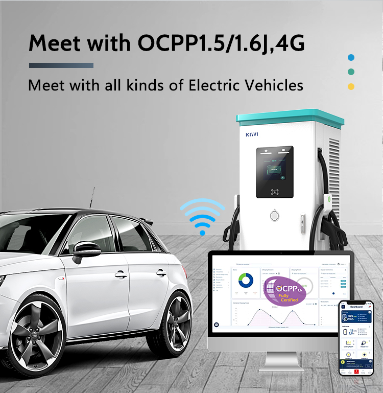 AC Leakage RCD B 240kw OCCP1.6 DC CCS CE OEM DC Fast EV Charging Station Installation