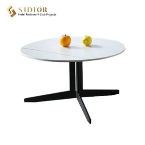 Quality 90cm Nordic Round Movable Coffee Table Marble Modern Tea Tables wholesale