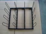 Metal Display Vinyl Roll Wall Rack / Industrial Wall Mount Vinyl Storage Rack