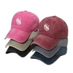 Spring/Summer Versatile Washed And Distressed Baseball Hat With Butterfly Print