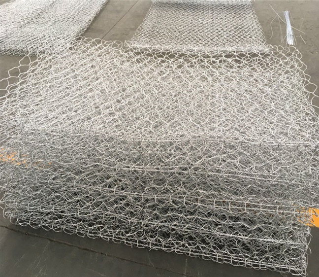 2x1x1m Hex Welded Galvanized Gabion Box Al Coated 2.2mm Tie Wire