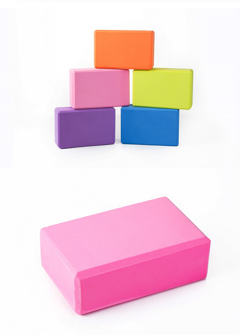 EVA Yoga Exercise Blocks Brick Sports Exercise Gym Foam Workout Stretching Aid Body Shaping
